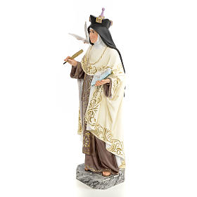 Santa Teresa d'Avila 40 cm pasta di legno dec. elegante