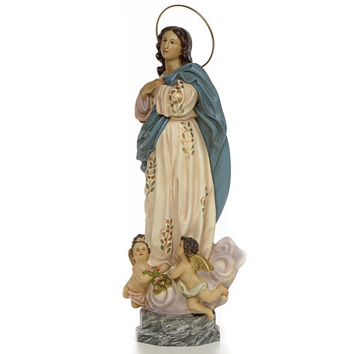Inmaculada Concepción 60cm pasta de madera dec. Antigua 2