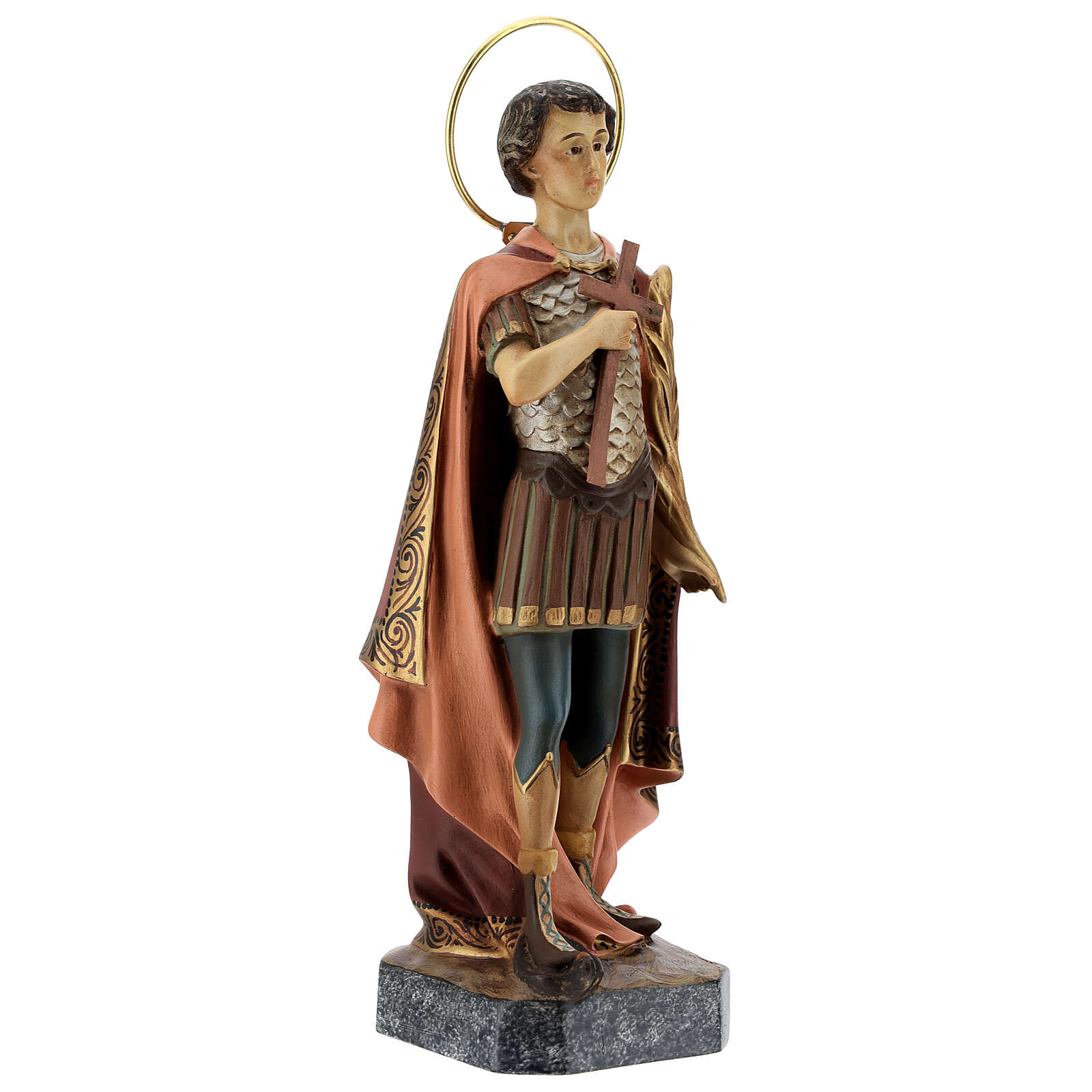 Saint Expeditus wooden paste 30cm, aged finish | online sales on ...