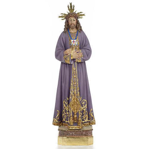 Jesus de Nazaré de Medinaceli 50 cm pasta de madeira acab. superior 1