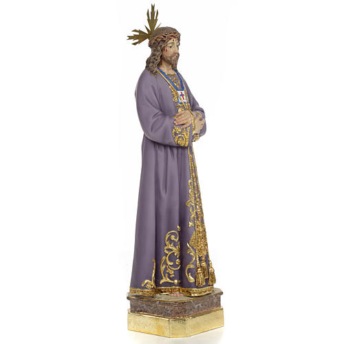 Jesus de Nazaré de Medinaceli 50 cm pasta de madeira acab. superior 4