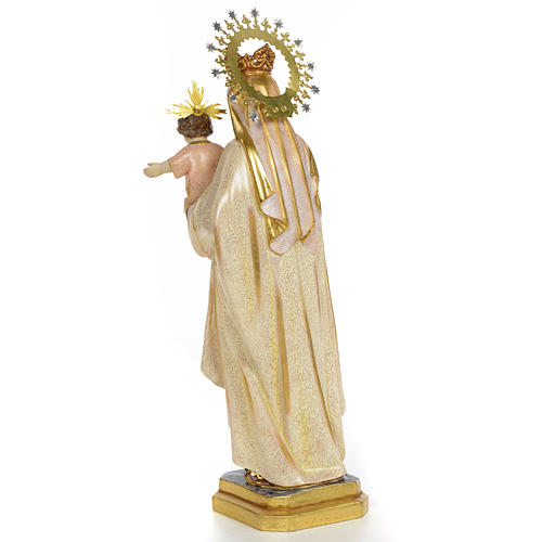 Virgen del Carmen 40 cm pasta de madera dec. Extra 3