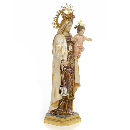 Virgen del Carmen 40 cm pasta de madera dec. Extra 4