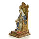 Sacro Cuore Maria su trono 50 cm pasta di legno dec. extra s2