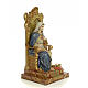 Sacro Cuore Maria su trono 50 cm pasta di legno dec. extra s4