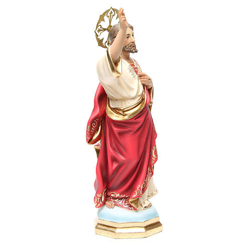 Holy Heart of Jesus statue 40cm, wood paste, superior finish 4