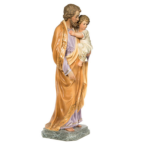 Heiliger Josef mit Christkind 110cm, fein Finish 4
