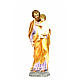 San Giuseppe Bambino in braccio 110 cm pasta legno dec. elegante s6
