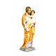 San Giuseppe Bambino in braccio 110 cm pasta legno dec. elegante s9
