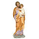 San Giuseppe Bambino in braccio 110 cm pasta legno dec. elegante s2