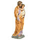 San Giuseppe Bambino in braccio 110 cm pasta legno dec. elegante s4