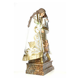 Virgen de los Desamparados 140cm pasta de madera dec. elegante