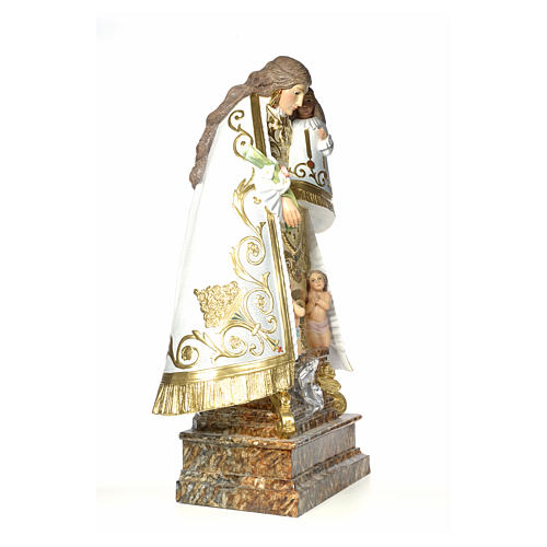 Virgen de los Desamparados 140cm pasta de madera dec. elegante 2