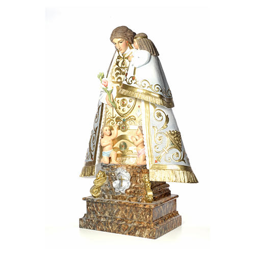 Virgen de los Desamparados 140cm pasta de madera dec. elegante 4