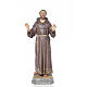 San Francesco d'Assisi 80 cm pasta di legno dec. elegante s1