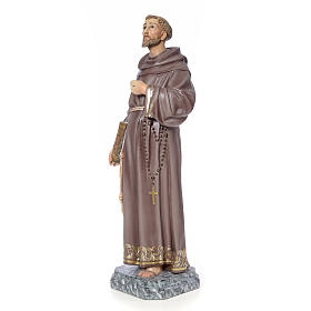 San Francesco d'Assisi 100 cm pasta di legno dec. elegante