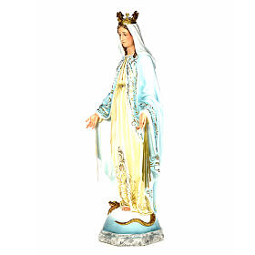Vierge Miraculeuse 120 cm pâte bois élégante