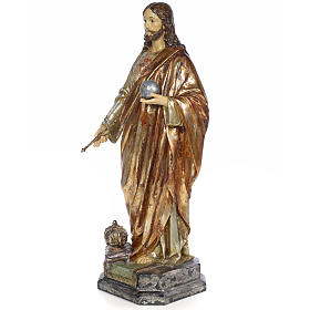 Cristo Sacerdote Re 80 cm pasta di legno dec. policroma