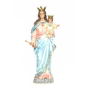 Madonna Ausiliatrice 120 cm pasta di legno dec. elegante