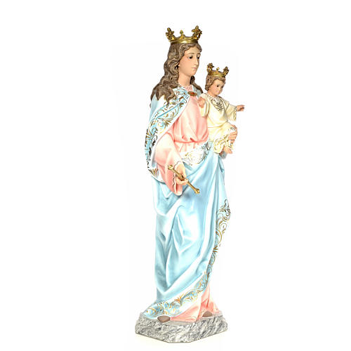 Madonna Ausiliatrice 120 cm pasta di legno dec. elegante 4