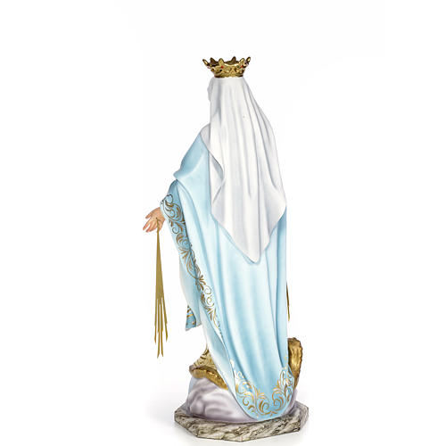 Virgen Milagrosa 80cm pasta de madera Elegante 3