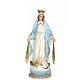 Virgin of the miracle medal wood paste 80cm, fine finish s1