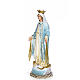 Virgin of the miracle medal wood paste 80cm, fine finish s2