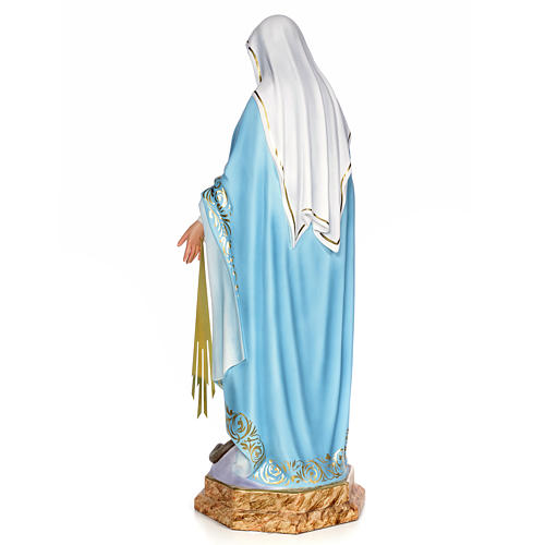 Madonna Miracolosa 80 cm pasta di legno dec. elegante 3