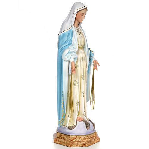 Madonna Miracolosa 80 cm pasta di legno dec. elegante 4