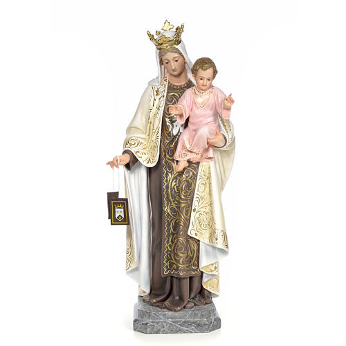 Virgen del Carmen 100cm pasta de madera dec. Elegante 1