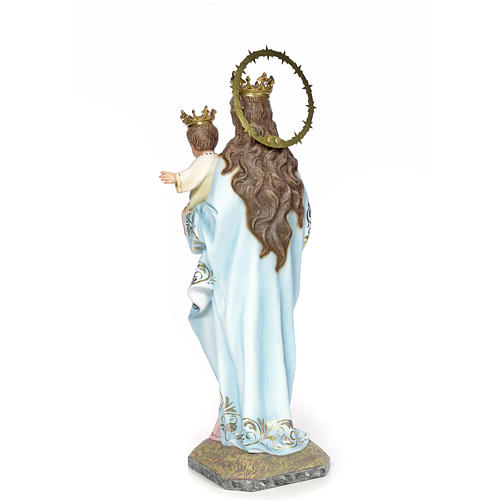 Virgen Auxiliadora 80cm pasta de madera dec. Elegante 3