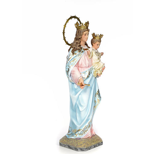 Virgen Auxiliadora 80cm pasta de madera dec. Elegante 4