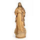 Sacro Cuore Gesù 80 cm legno dec. brunita s1