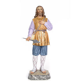 Sant'Isidoro 80 cm pasta di legno dec. elegante