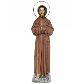 Statuen aus bemalten Holz: Franz von Assisi 80cm, getönten Finish