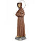 San Francesco d'Assisi 80 cm pasta di legno dec. brunita s2