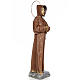 Saint Francis of Assisi 80cm wood paste, burnished decoration s4