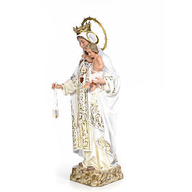 Virgen de la Merced 80cm pasta de madera Elegante