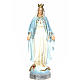 Virgin of the miracle medal wood paste 140cm, fine finish s1