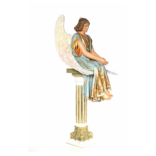 Anioł siedzący nad grobem 110 cm ścier drzewny dek. ekstra 4