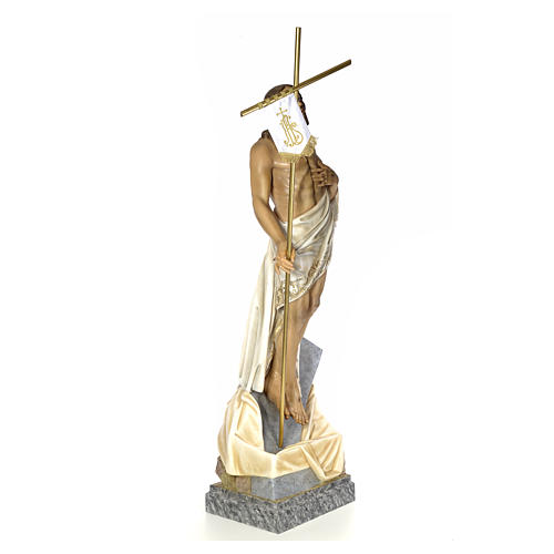 Cristo Risorto 180 cm pasta di legno dec. elegante 4