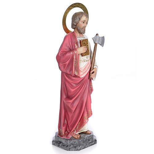 Saint Judas Thaddaeus 80cm wood paste, elegant decoration 4