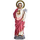 Saint Judas Thaddaeus 80cm wood paste, elegant decoration s1