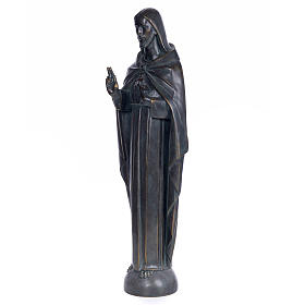 Sacro Cuore Gesù 100 cm pasta di legno dec. bronzata