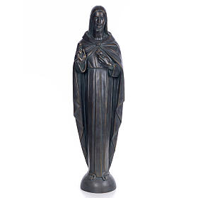 Sagrado Coração Jesus 100 cm pasta madeira acab. bronzeado