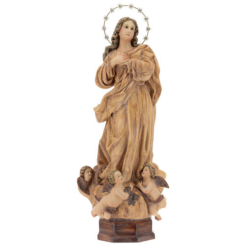 Inmaculada Concepción 60cm madera bruñida 1