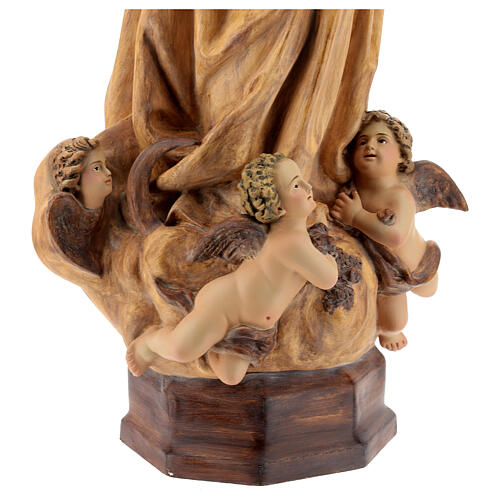 Statue Immaculée Conception 60 cm pâte à bois fin. brunie 6