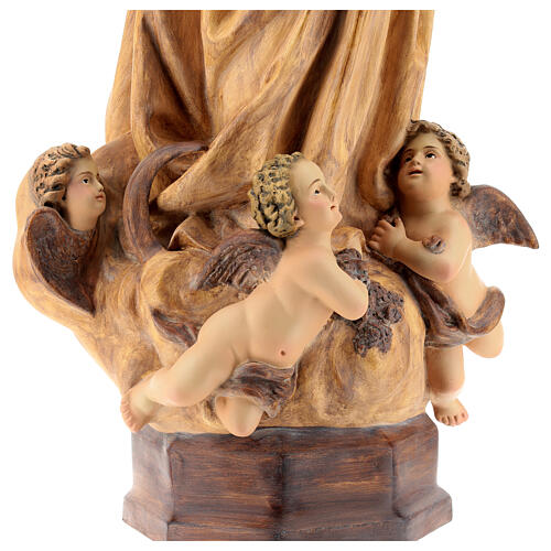 Statue Immaculée Conception 60 cm pâte à bois fin. brunie 11