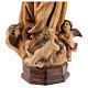 Statue Immaculée Conception 60 cm pâte à bois fin. brunie s6