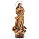 Statue Immaculée Conception 60 cm pâte à bois fin. brunie s7